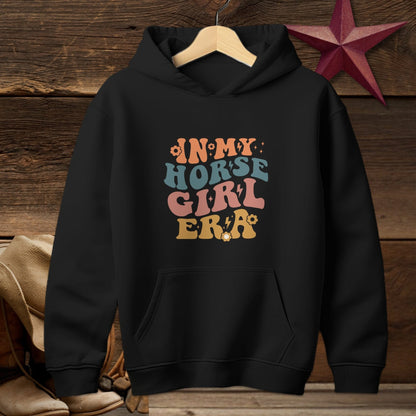 Youth Shirts Hooded Sweatshirt Youth / Black / S In My Horse Girl Era Shirt