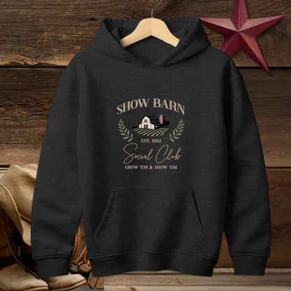 Youth Shirts Hooded Sweatshirt Youth / Black / S Show Barn Social Club - Youth Shirt