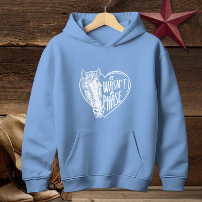 Youth Shirts Hooded Sweatshirt Youth / Carolina Blue / S It Wasn't a Phase - Youth Shirt