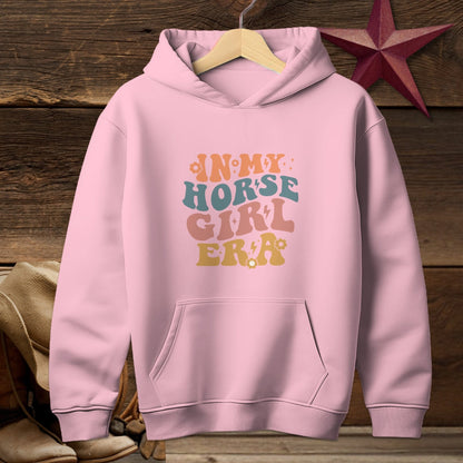 Youth Shirts Hooded Sweatshirt Youth / Light Pink / S In My Horse Girl Era Shirt