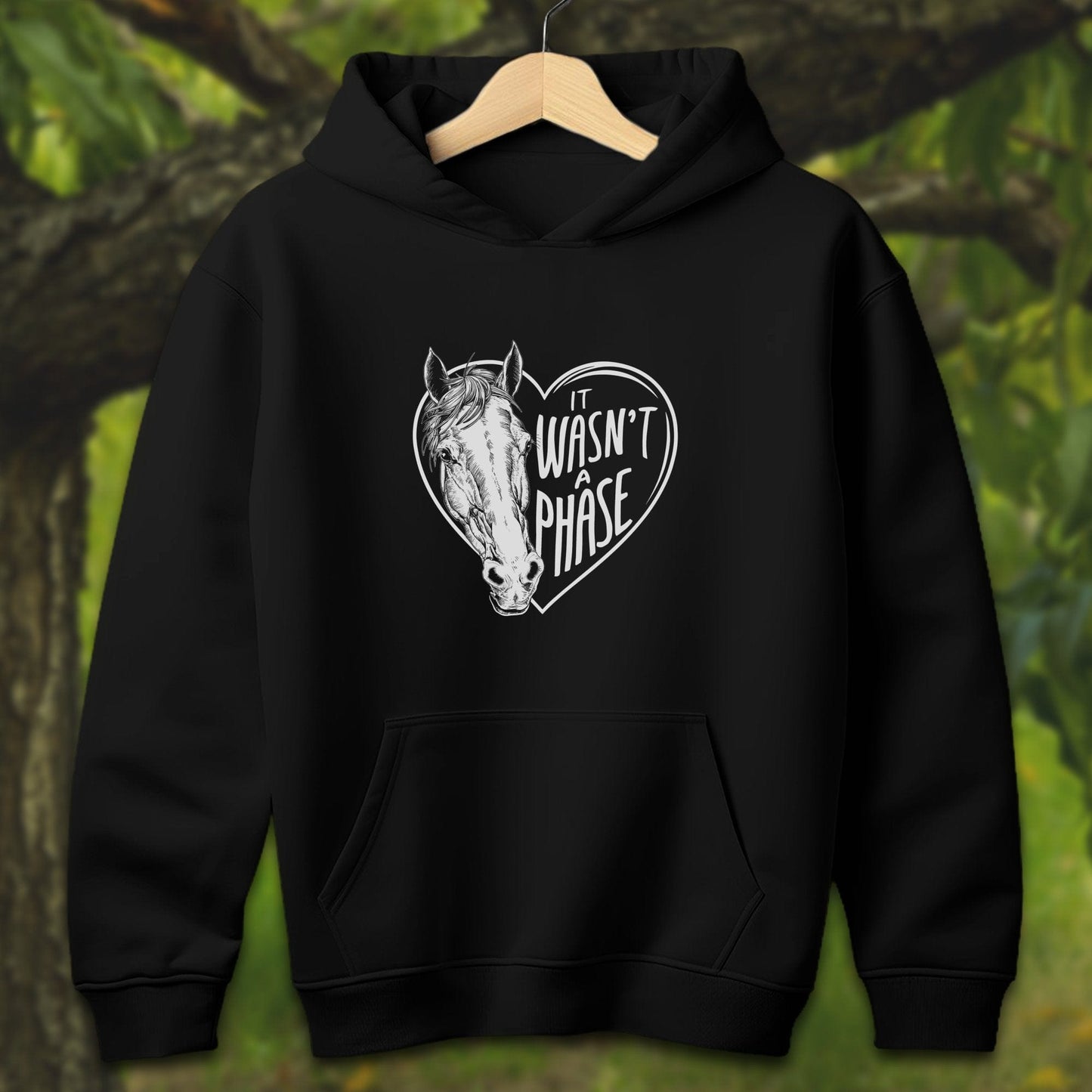 Youth Shirts Hooded Sweatshirt Youth / S / Black It Wasn't a Phase - Youth Shirt