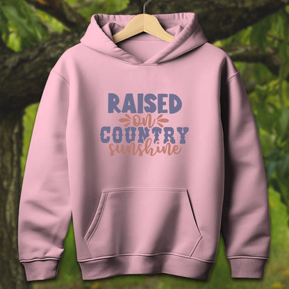 Youth Shirts Hooded Sweatshirt Youth / S / Light Pink Raised on Country Sunshine - Youth Shirt