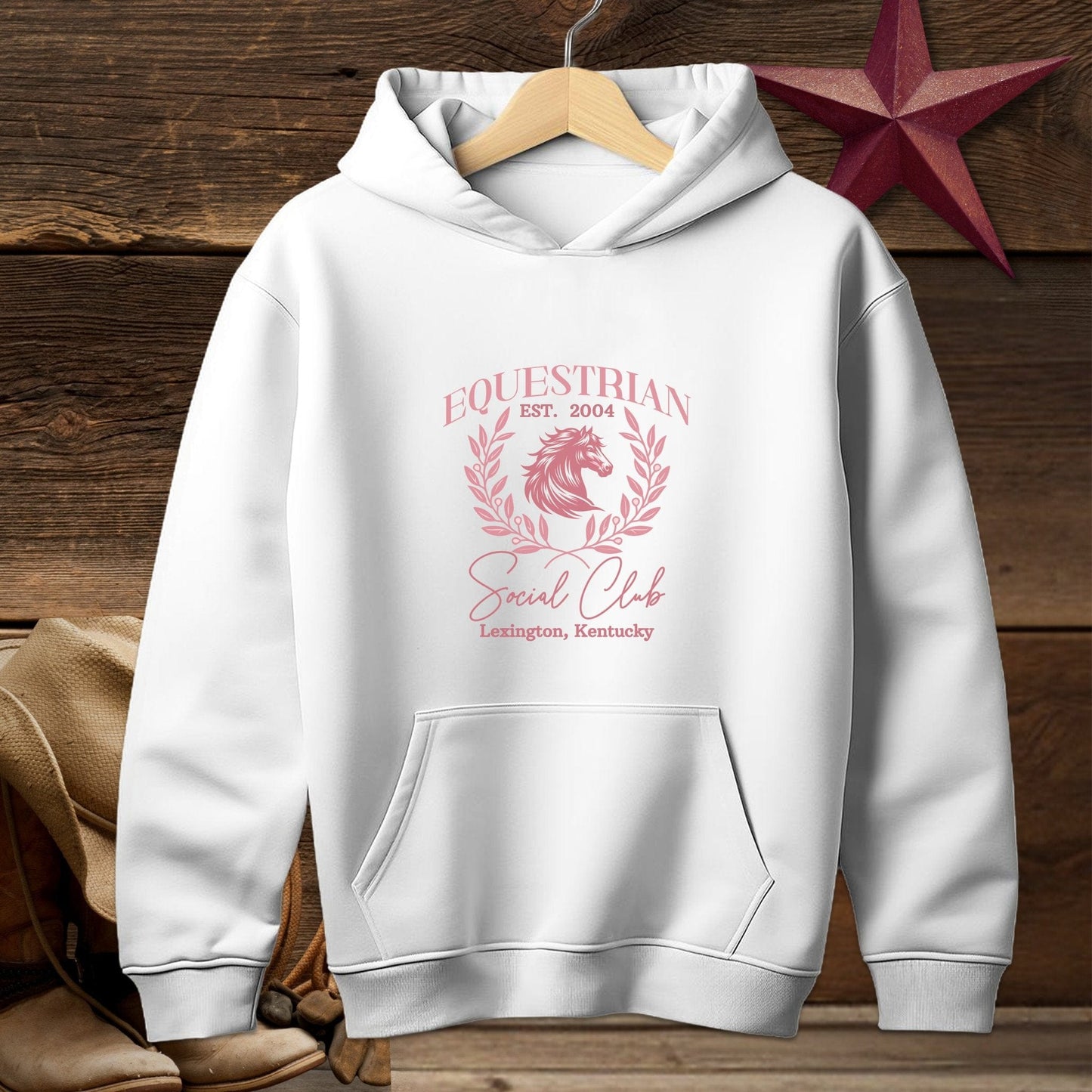 Youth Shirts Hooded Sweatshirt Youth / White / S Equestrian Social Club - Youth Shirt