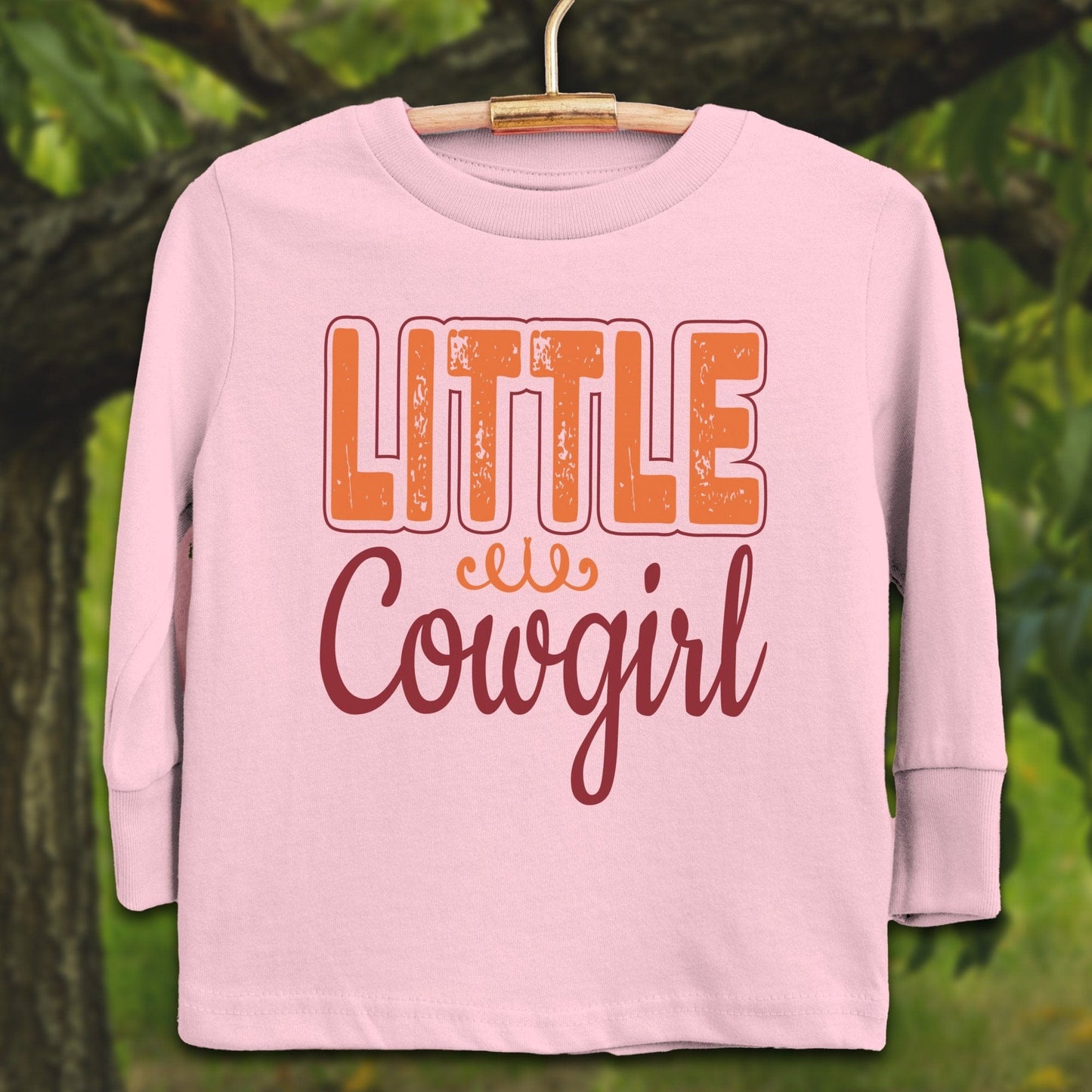 Youth Shirts Long Sleeve Toddler / 2T / Pink Little Cowgirl - Youth Shirt