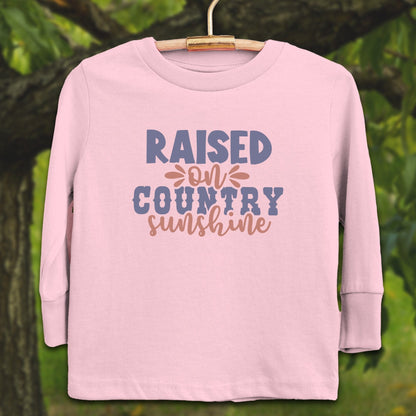 Youth Shirts Long Sleeve Toddler / 2T / Pink Raised on Country Sunshine - Youth Shirt