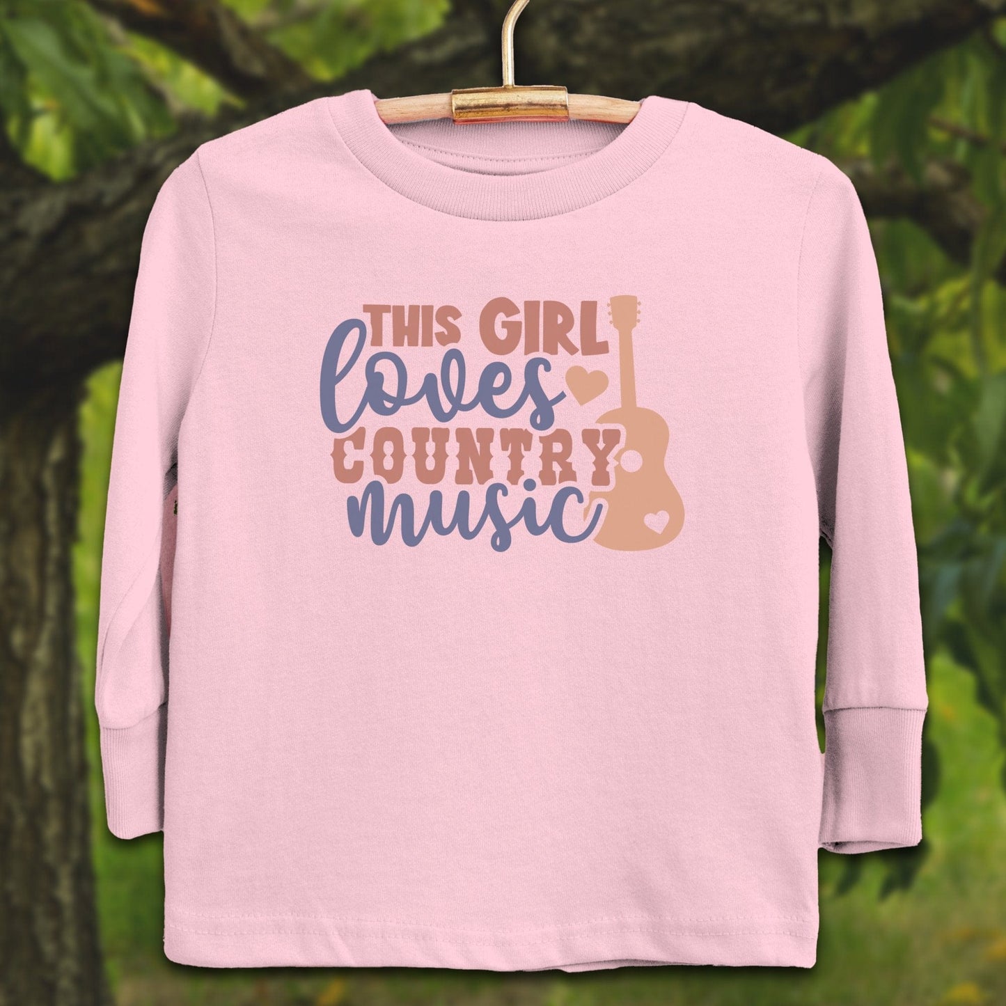 Youth Shirts Long Sleeve Toddler / 2T / Pink This Girl Loves Country Music - Youth Shirt