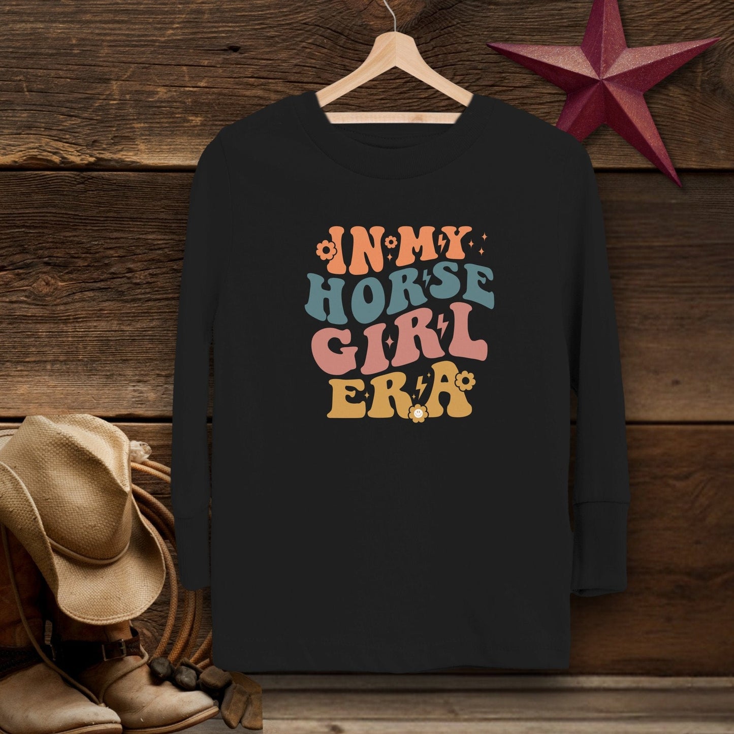 Youth Shirts Long Sleeve Toddler / Black / 2T In My Horse Girl Era Shirt