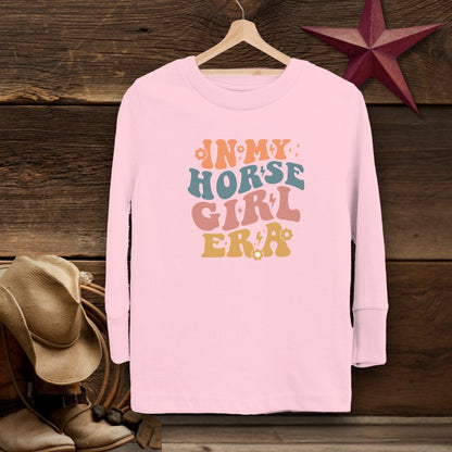 Youth Shirts Long Sleeve Toddler / Pink / 2T In My Horse Girl Era Shirt