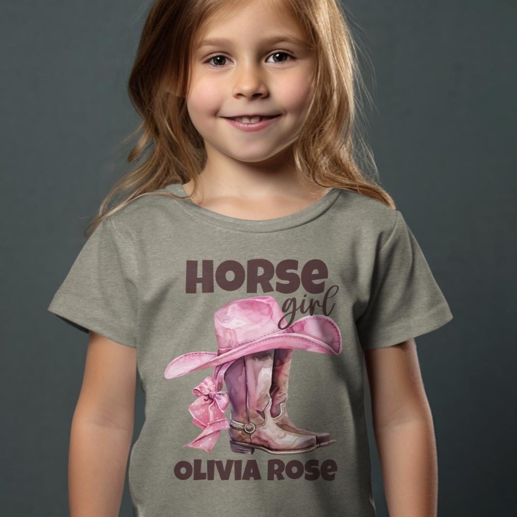 Youth Shirts Personalized Horse Girl - Youth Shirt