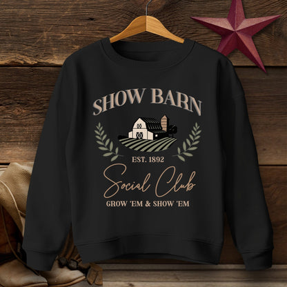 Youth Shirts Sweatshirt Youth / Black / S Show Barn Social Club - Youth Shirt