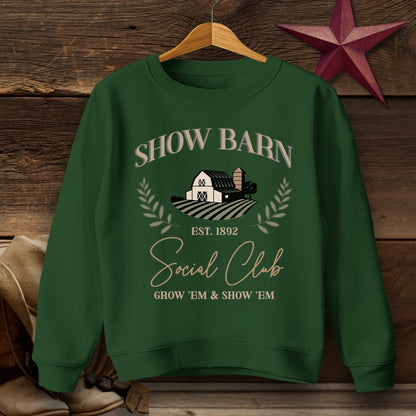 Youth Shirts Sweatshirt Youth / Forest Green / S Show Barn Social Club - Youth Shirt