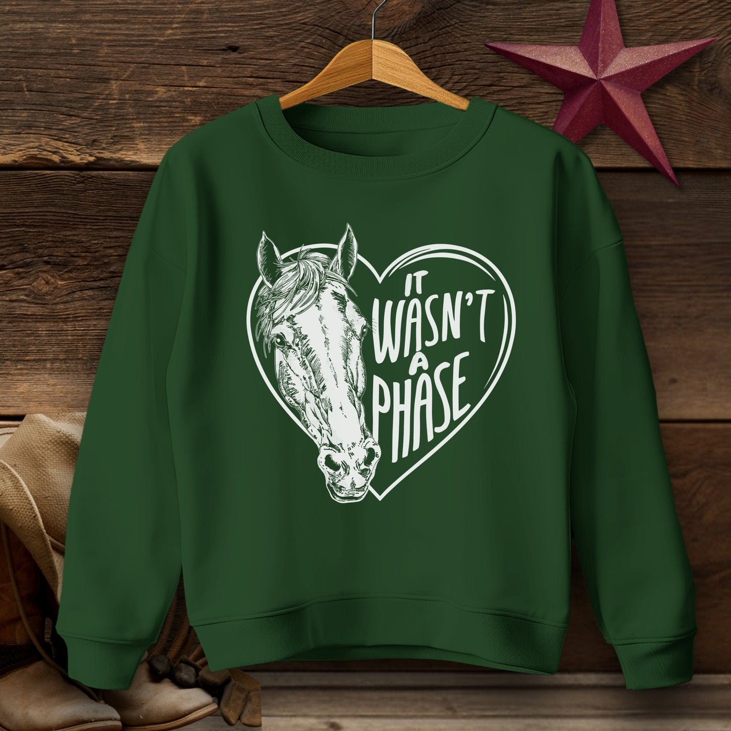 Youth Shirts Sweatshirt Youth / Forest Green / XS It Wasn't a Phase - Youth Shirt