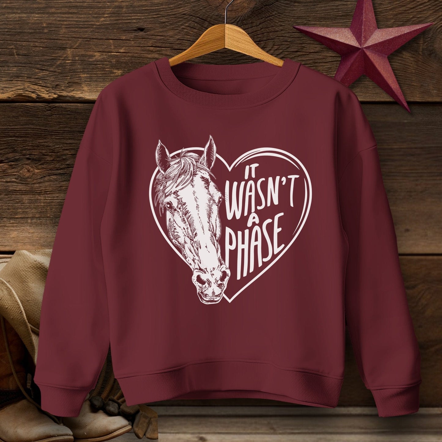 Youth Shirts Sweatshirt Youth / Maroon / XS It Wasn't a Phase - Youth Shirt