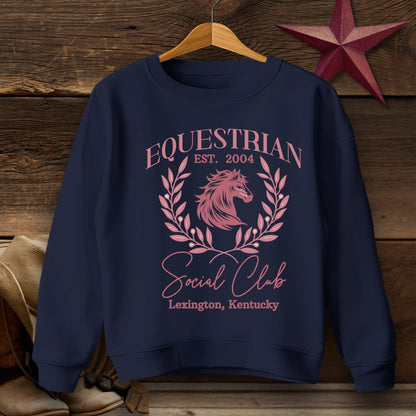 Youth Shirts Sweatshirt Youth / Navy / S Equestrian Social Club - Youth Shirt