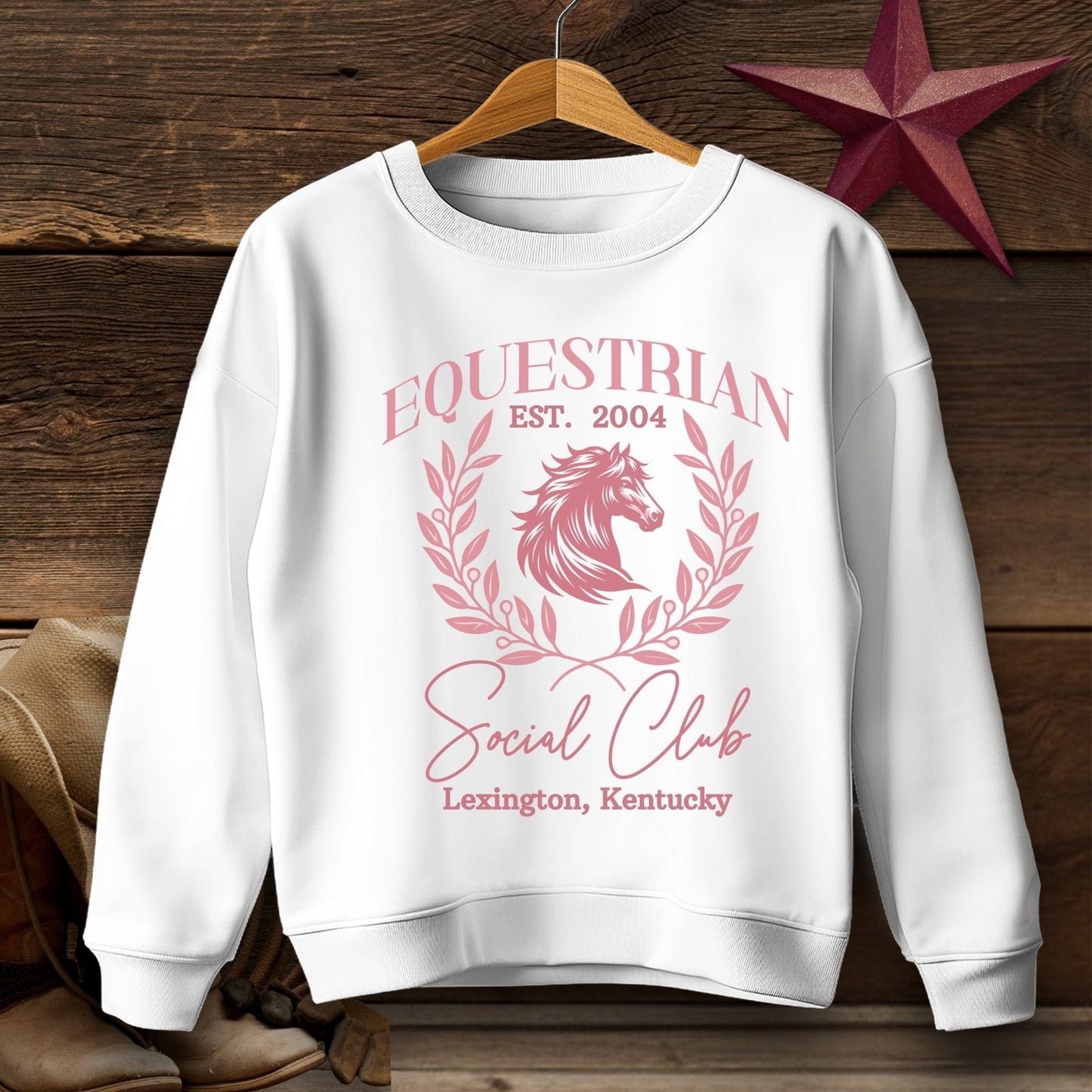 Youth Shirts Sweatshirt Youth / White / S Equestrian Social Club - Youth Shirt