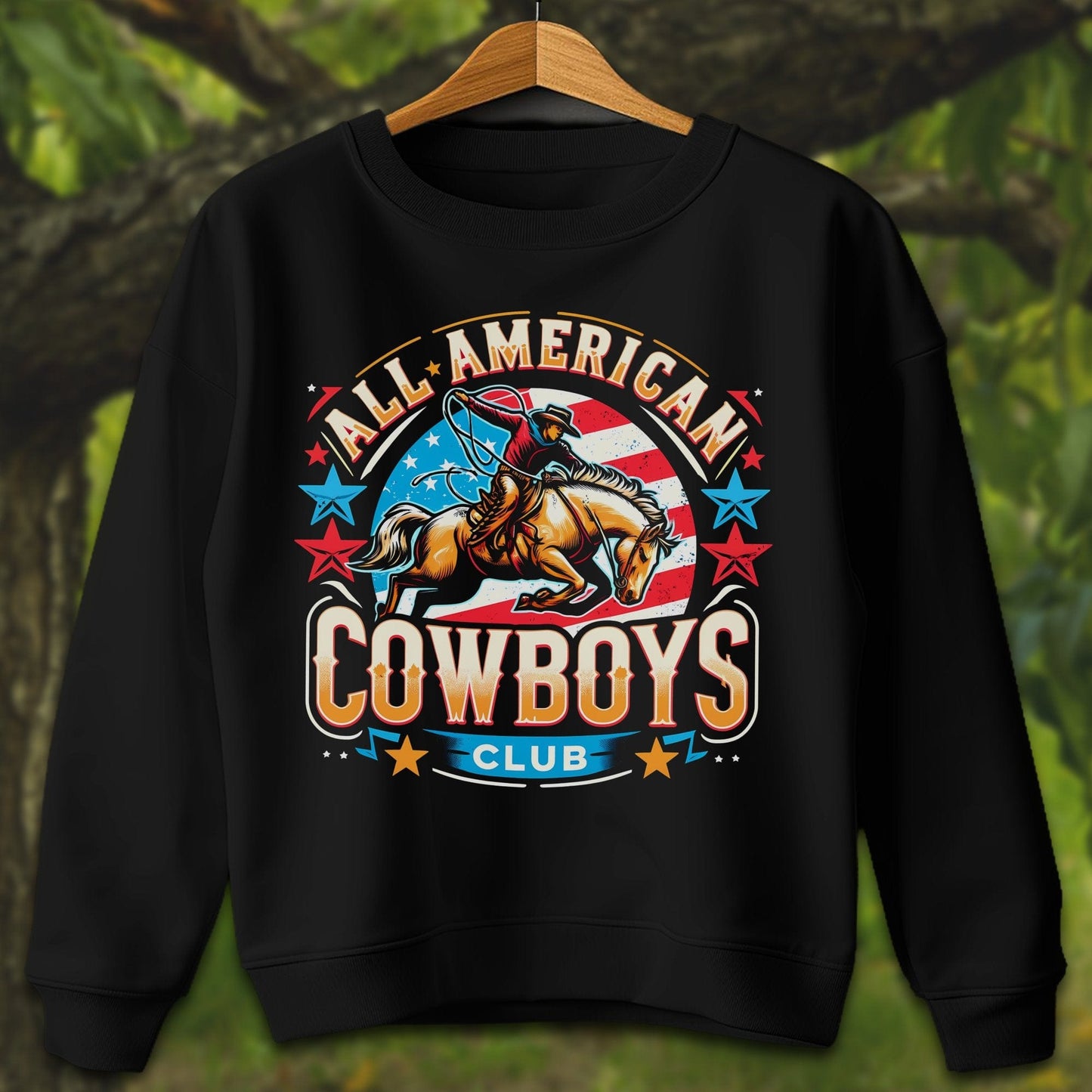 Youth Shirts Sweatshirt Youth / XS / Black All American Cowboys Club - Youth Shirt