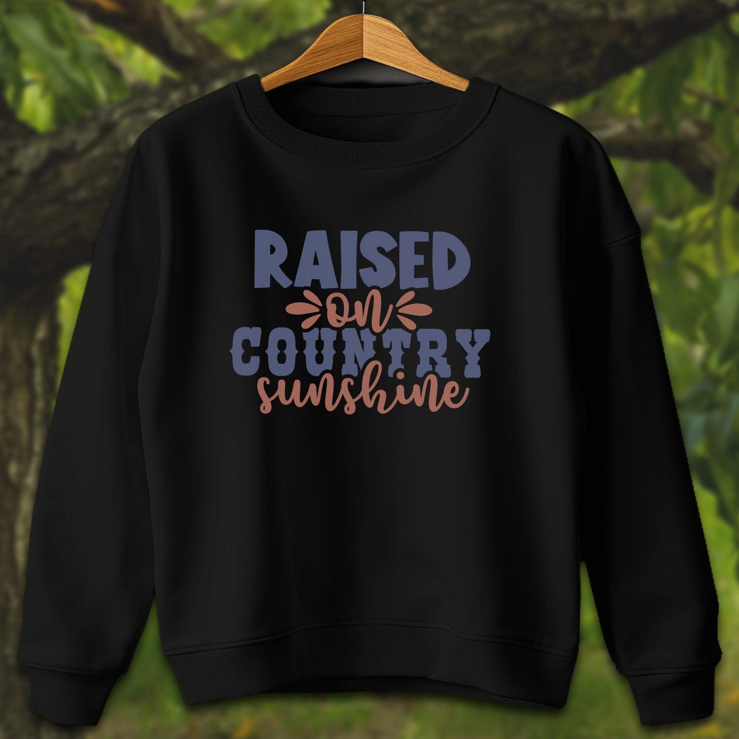 Youth Shirts Sweatshirt Youth / XS / Black Raised on Country Sunshine - Youth Shirt