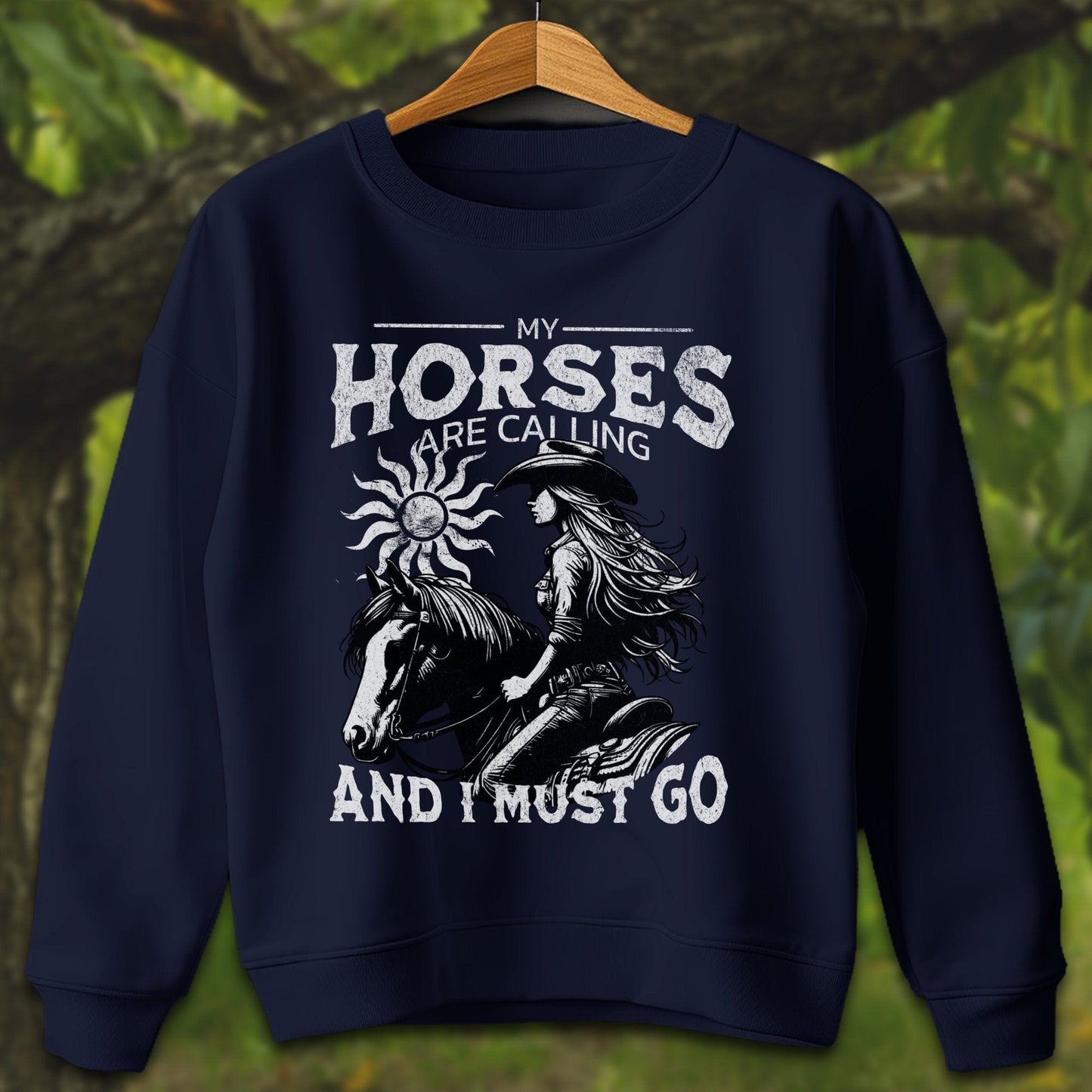 Youth Shirts Sweatshirt Youth / XS / Navy My Horses are Calling - Youth Shirt