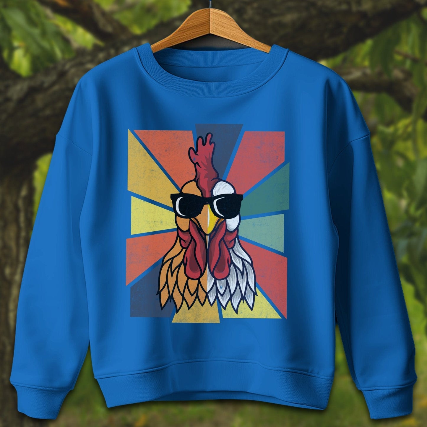 Youth Shirts Sweatshirt Youth / XS / Royal Cool Rooster - Youth Shirt