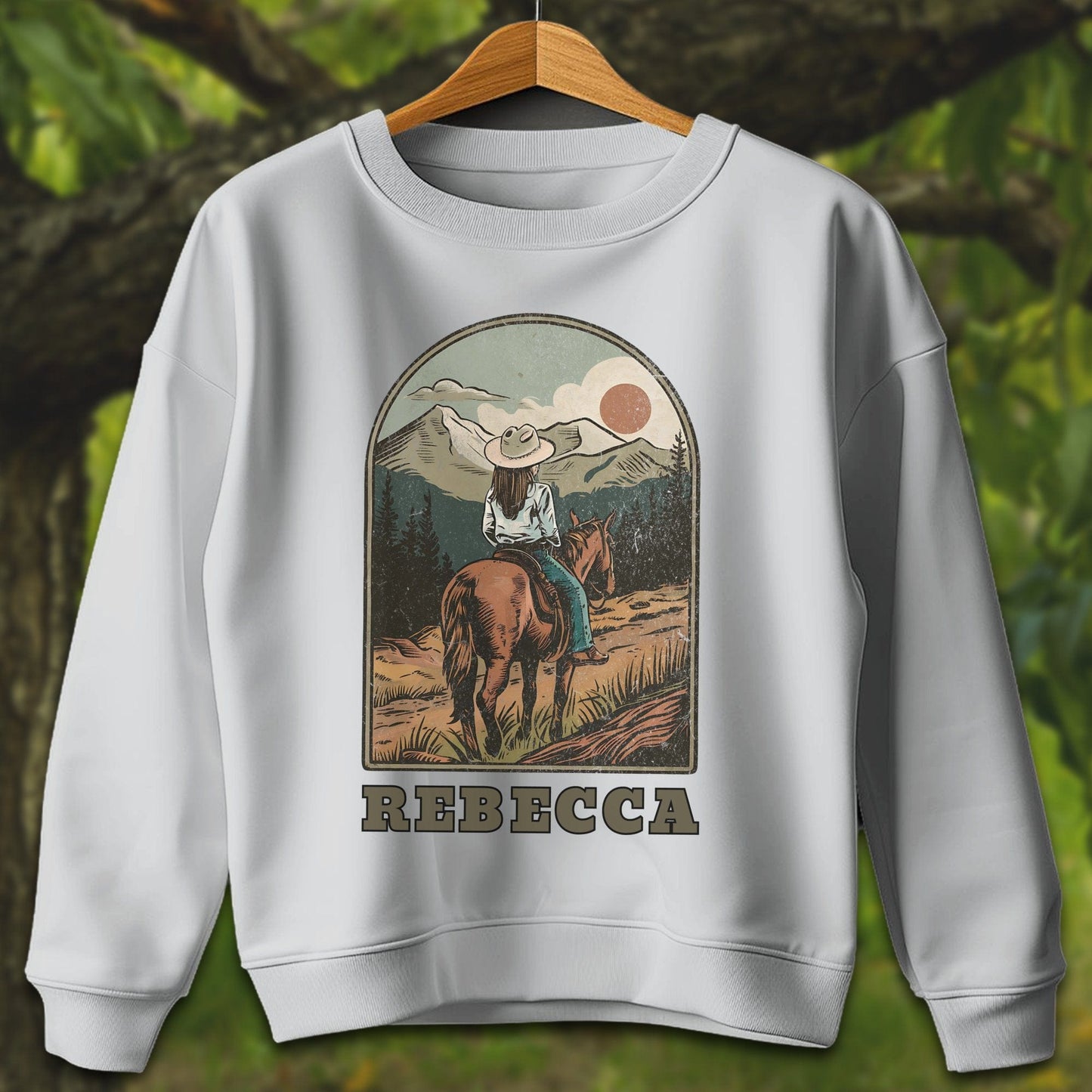 Youth Shirts Sweatshirt Youth / XS / Sport Grey Personalized Horseback Adventure - Youth Shirt