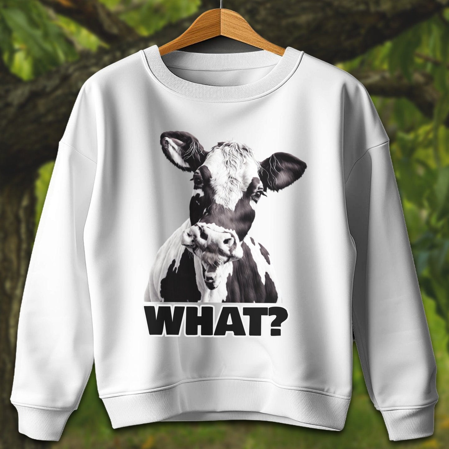 Youth Shirts Sweatshirt Youth / XS / White Cow - Youth Shirt