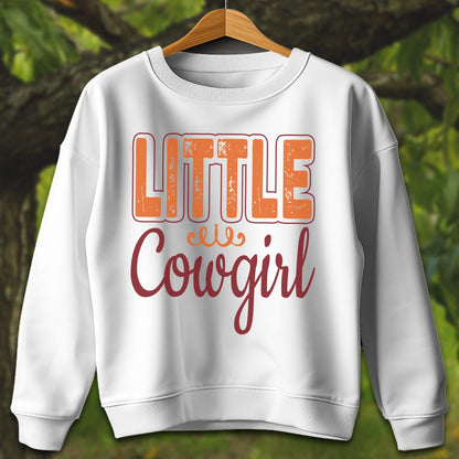 Youth Shirts Sweatshirt Youth / XS / White Little Cowgirl - Youth Shirt