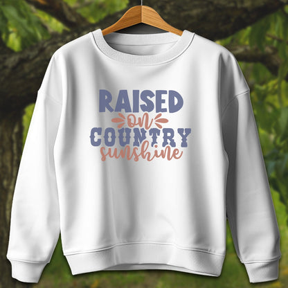 Youth Shirts Sweatshirt Youth / XS / White Raised on Country Sunshine - Youth Shirt