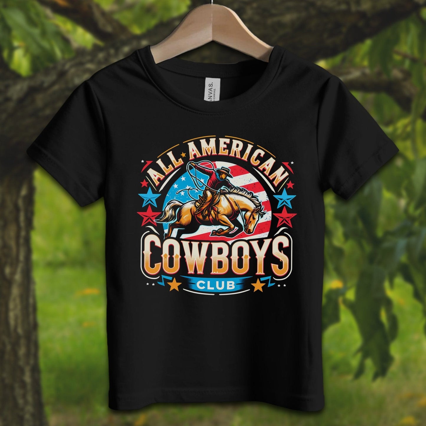 Youth Shirts T-Shirt Toddler / 2T / Black All American Cowboys Club - Youth Shirt