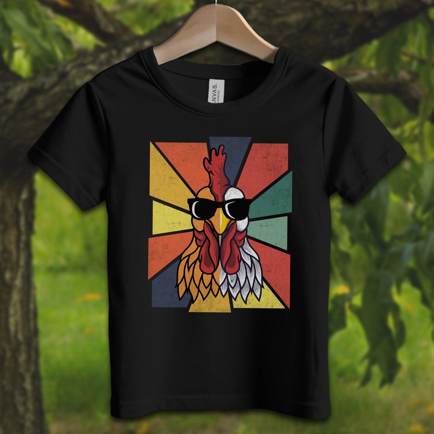 Youth Shirts T-Shirt Toddler / 2T / Black Cool Rooster - Youth Shirt