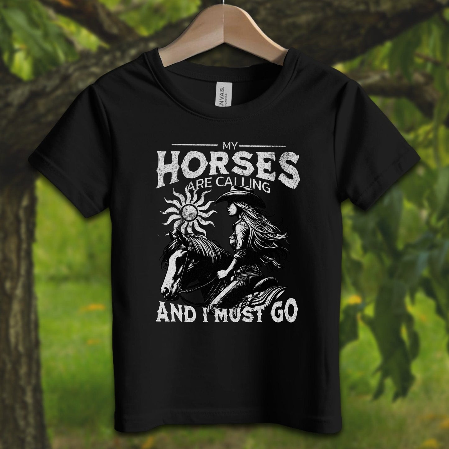 Youth Shirts T-Shirt Toddler / 2T / Black My Horses are Calling - Youth Shirt