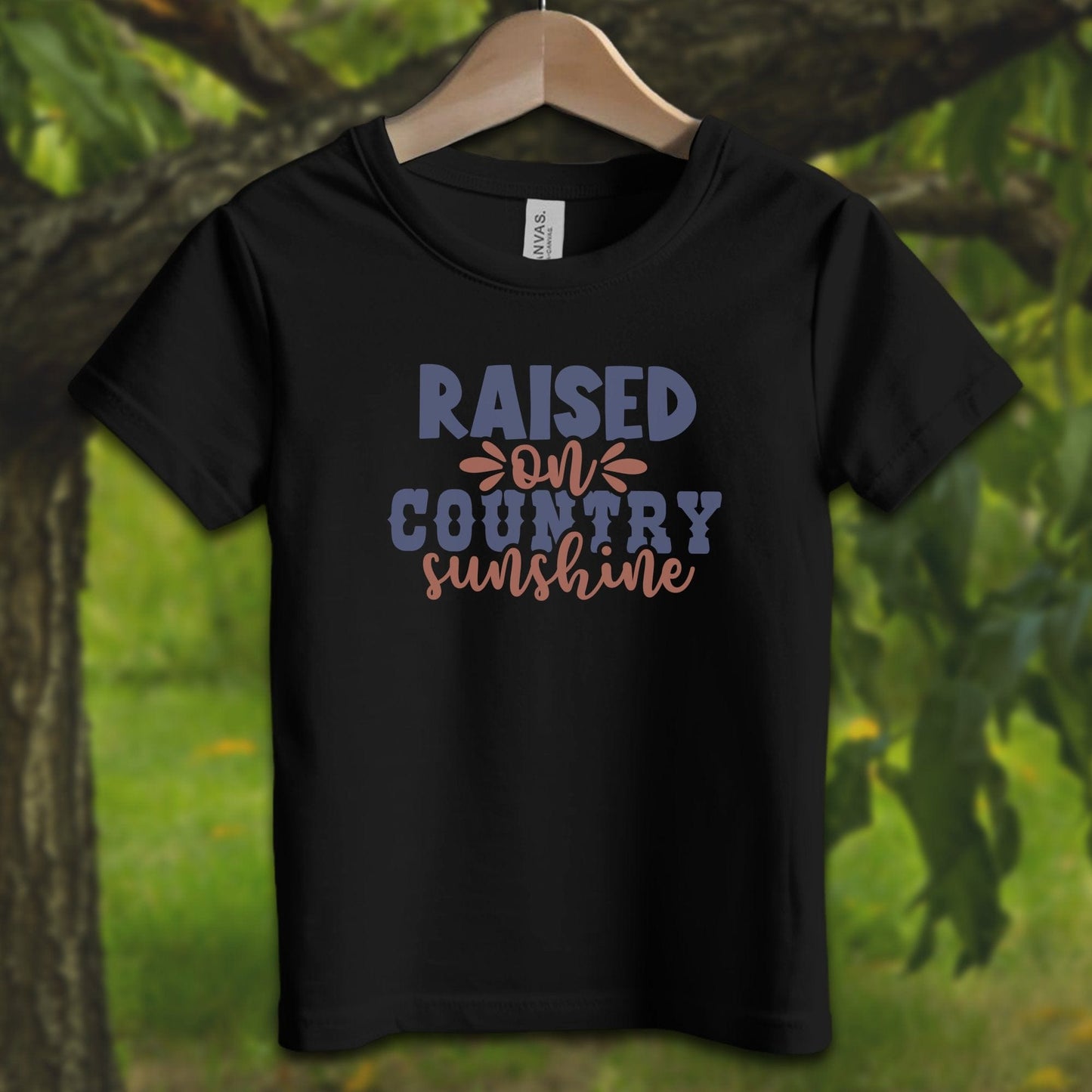 Youth Shirts T-Shirt Toddler / 2T / Black Raised on Country Sunshine - Youth Shirt