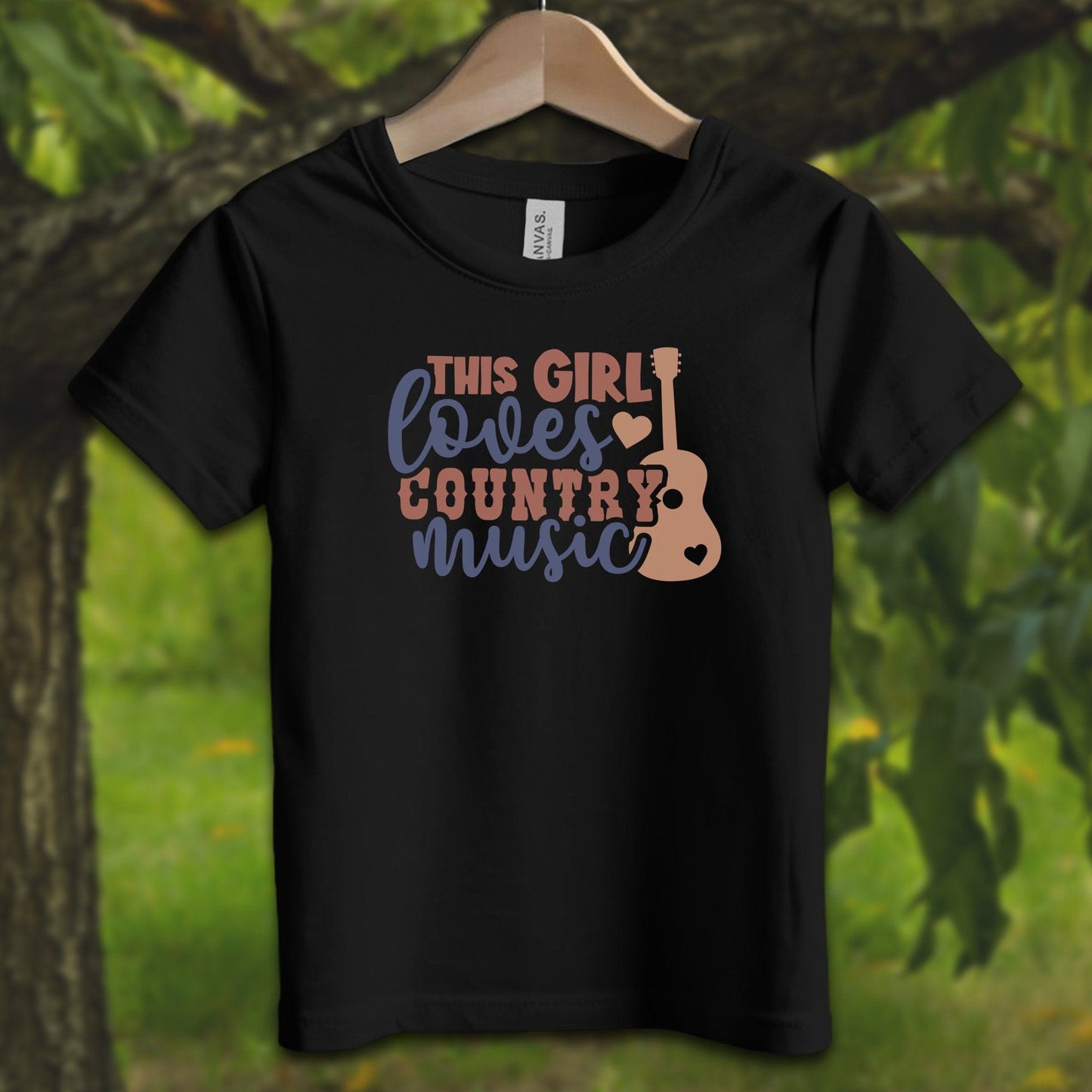 Youth Shirts T-Shirt Toddler / 2T / Black This Girl Loves Country Music - Youth Shirt