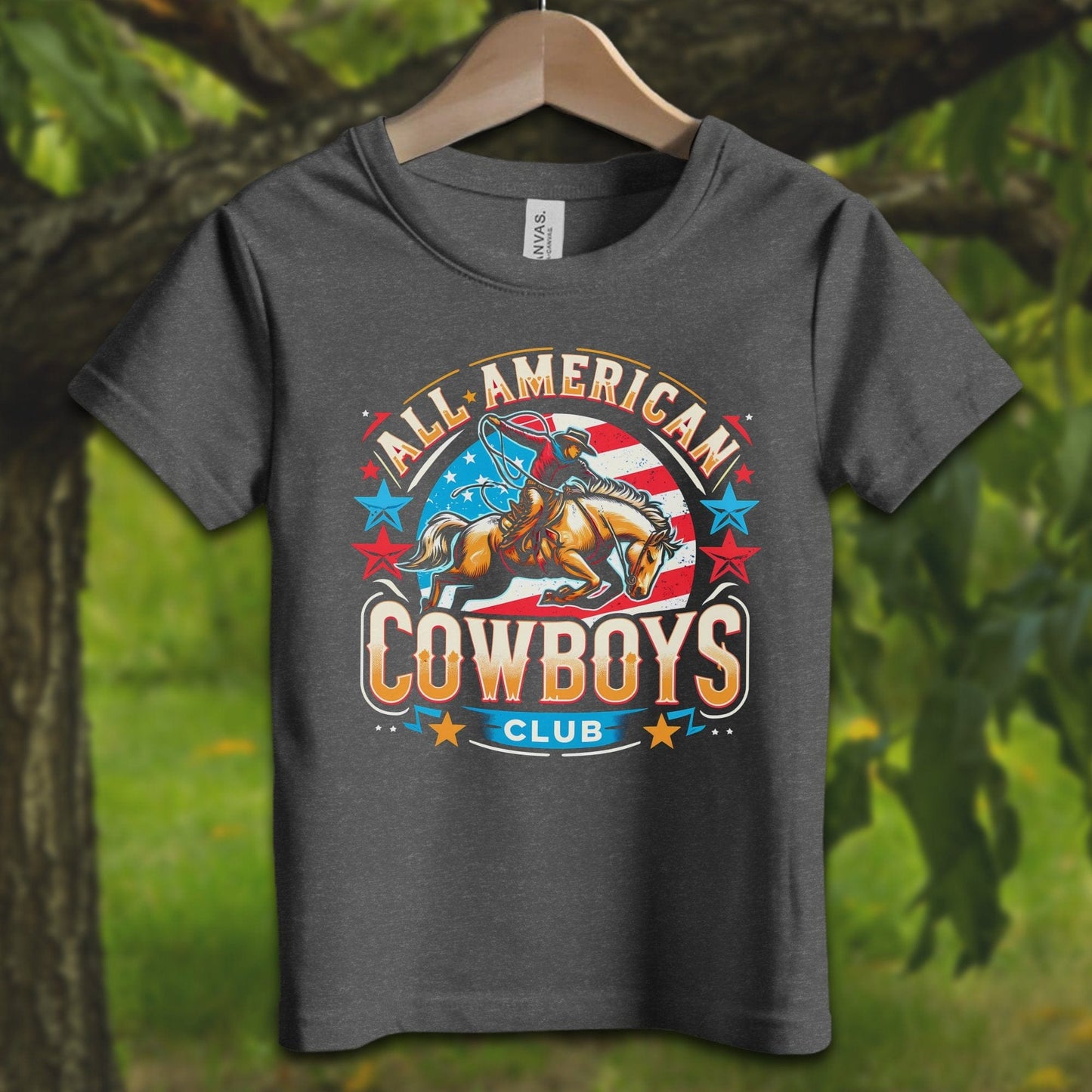 Youth Shirts T-Shirt Toddler / 2T / Dark Grey Heather All American Cowboys Club - Youth Shirt