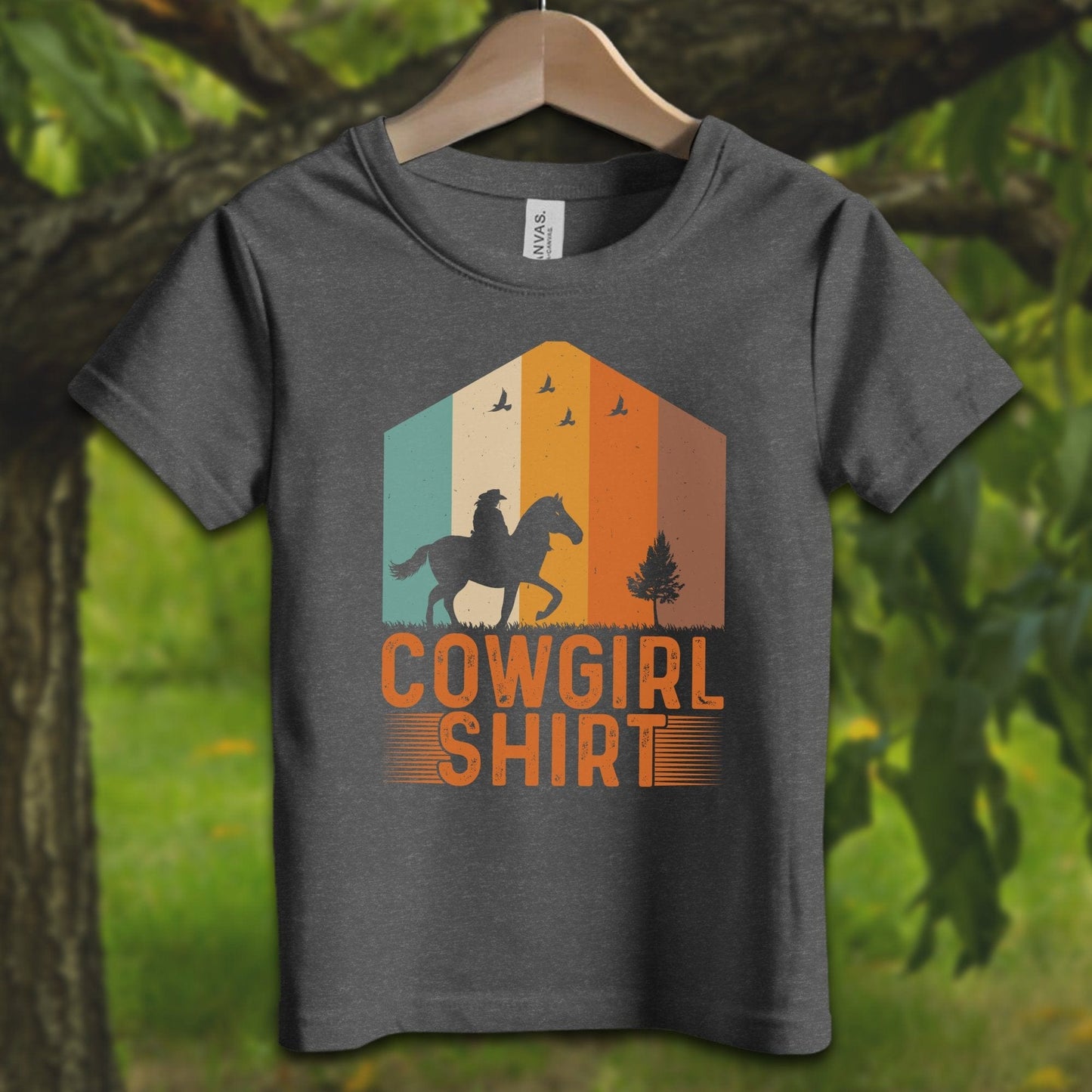 Youth Shirts T-Shirt Toddler / 2T / Dark Grey Heather Cowgirl - Youth Shirt