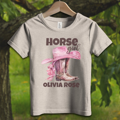 Youth Shirts T-Shirt Toddler / 2T / Heather Dust Personalized Horse Girl - Youth Shirt