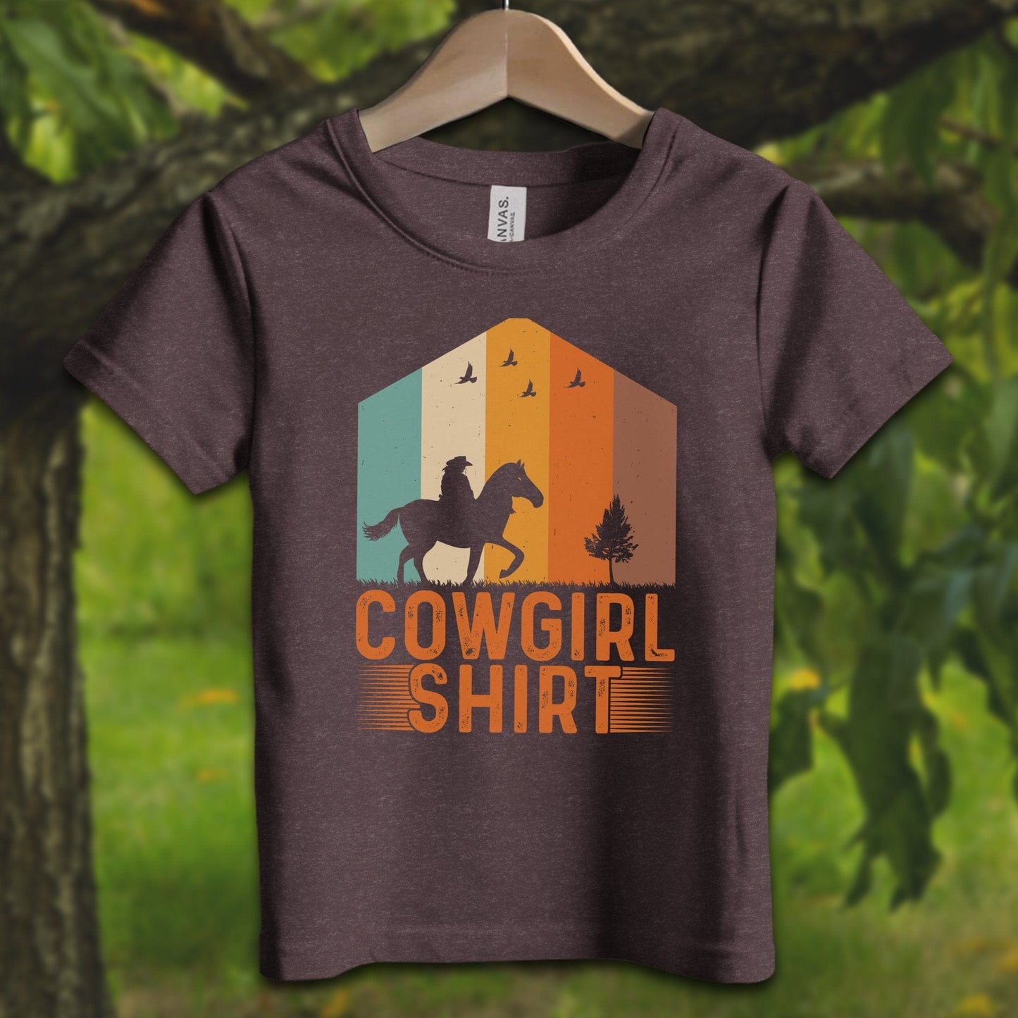 Youth Shirts T-Shirt Toddler / 2T / Heather Maroon Cowgirl - Youth Shirt