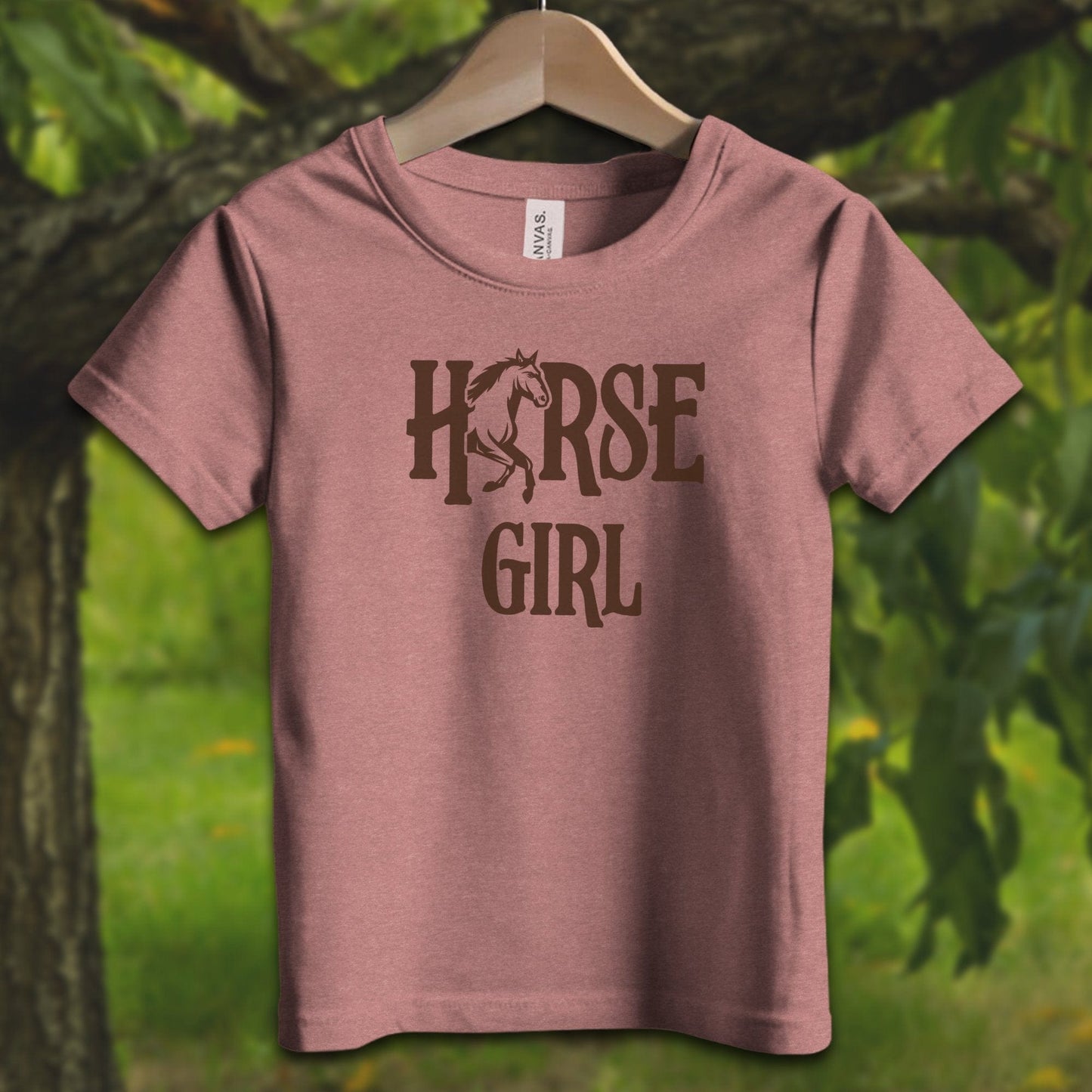 Youth Shirts T-Shirt Toddler / 2T / Heather Mauve Horse Girl - Youth Shirt