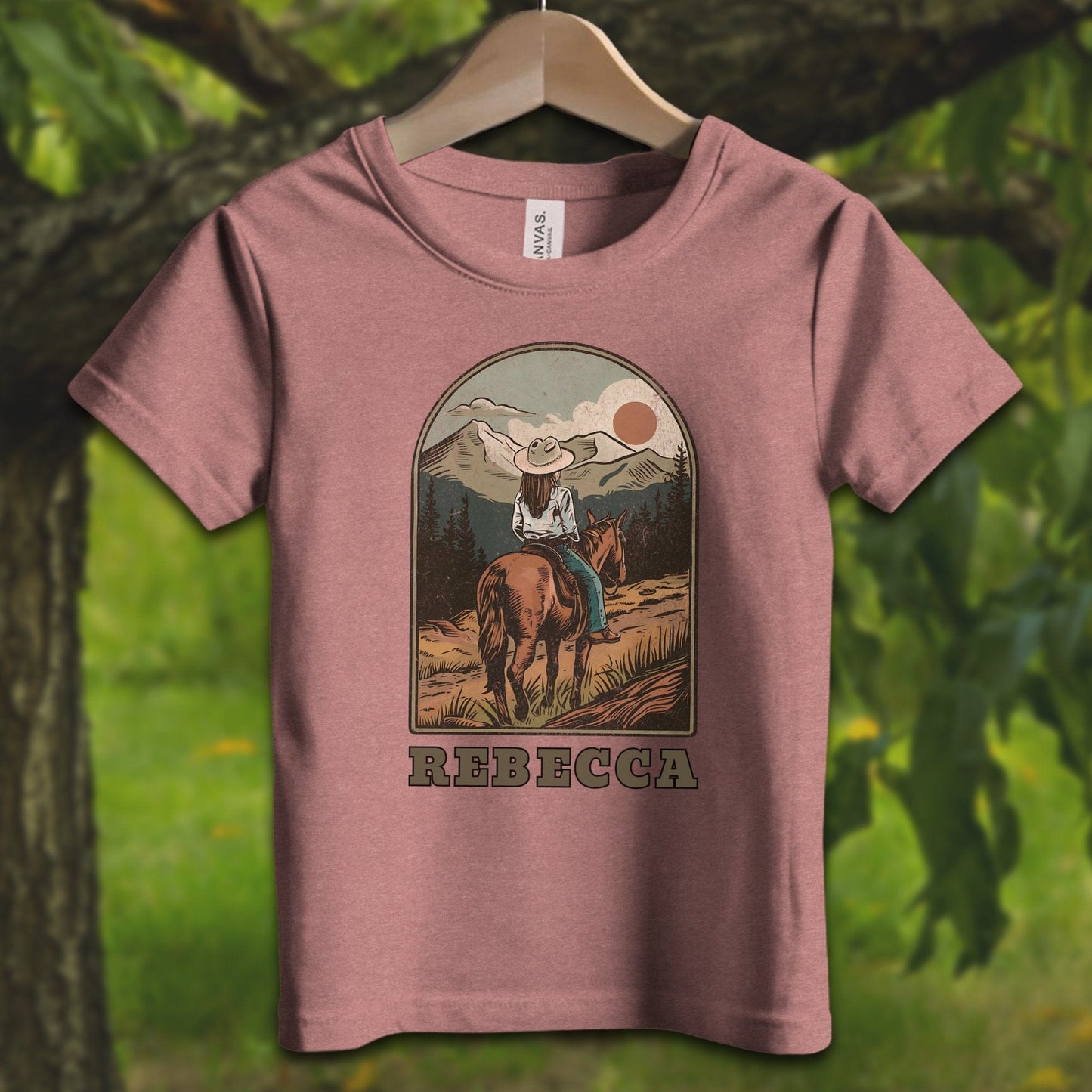 Youth Shirts T-Shirt Toddler / 2T / Heather Mauve Personalized Horseback Adventure - Youth Shirt