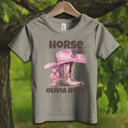 Youth Shirts T-Shirt Toddler / 2T / Heather Stone Personalized Horse Girl - Youth Shirt