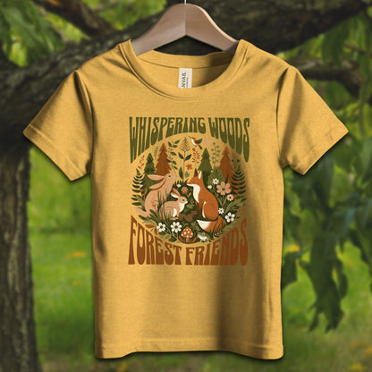 Youth Shirts T-Shirt Toddler / 2T / Heather Yellow Gold Whispering Woods Forest Friends - Youth Shirt