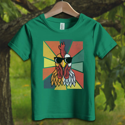 Youth Shirts T-Shirt Toddler / 2T / Kelly Cool Rooster - Youth Shirt