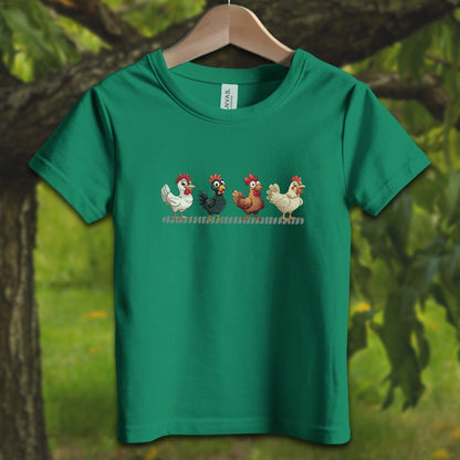 Youth Shirts T-Shirt Toddler / 2T / Kelly Funny Chicken - Youth Shirt