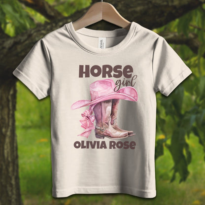 Youth Shirts T-Shirt Toddler / 2T / Natural Personalized Horse Girl - Youth Shirt