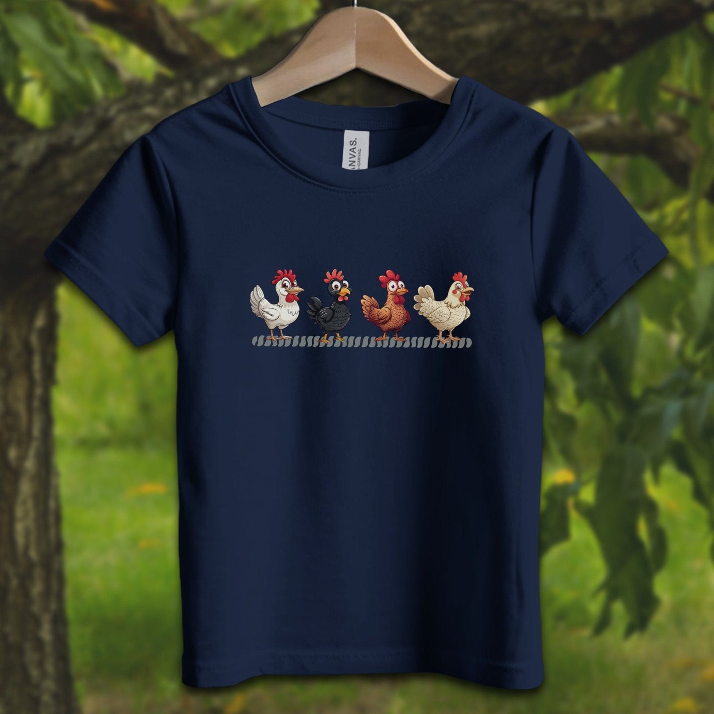 Youth Shirts T-Shirt Toddler / 2T / Navy Funny Chicken - Youth Shirt