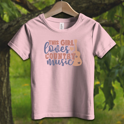 Youth Shirts T-Shirt Toddler / 2T / Pink This Girl Loves Country Music - Youth Shirt