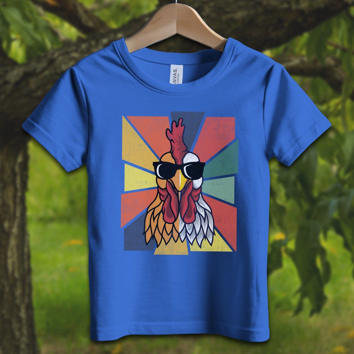 Youth Shirts T-Shirt Toddler / 2T / True Royal Cool Rooster - Youth Shirt