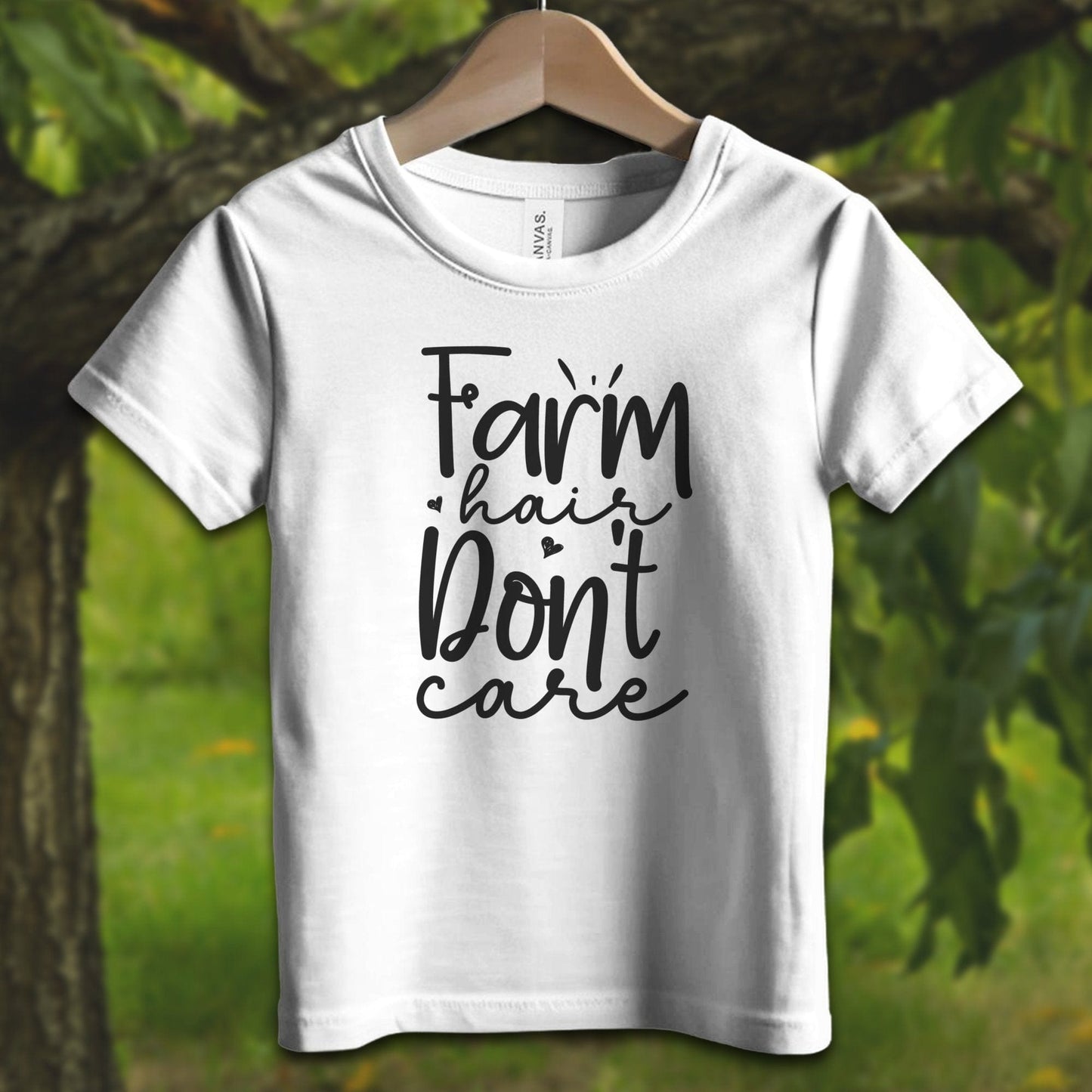 Youth Shirts T-Shirt Toddler / 2T / White Farm Hair Don't Care - Youth Shirt