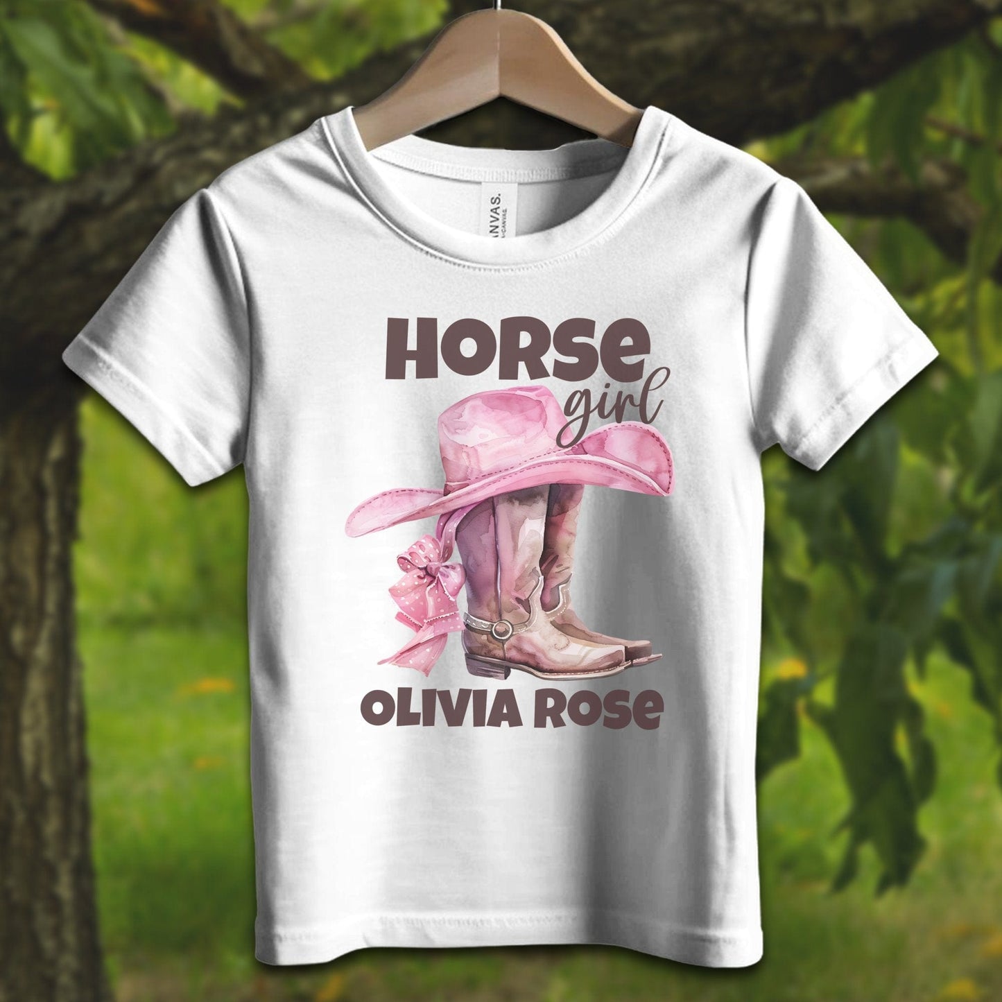 Youth Shirts T-Shirt Toddler / 2T / White Personalized Horse Girl - Youth Shirt