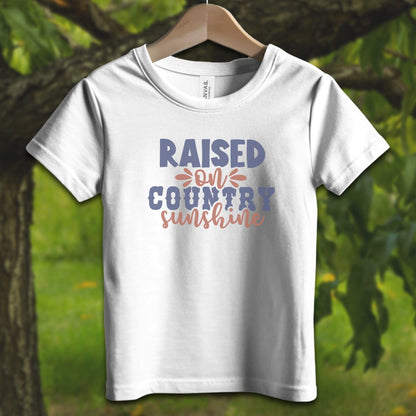 Youth Shirts T-Shirt Toddler / 2T / White Raised on Country Sunshine - Youth Shirt