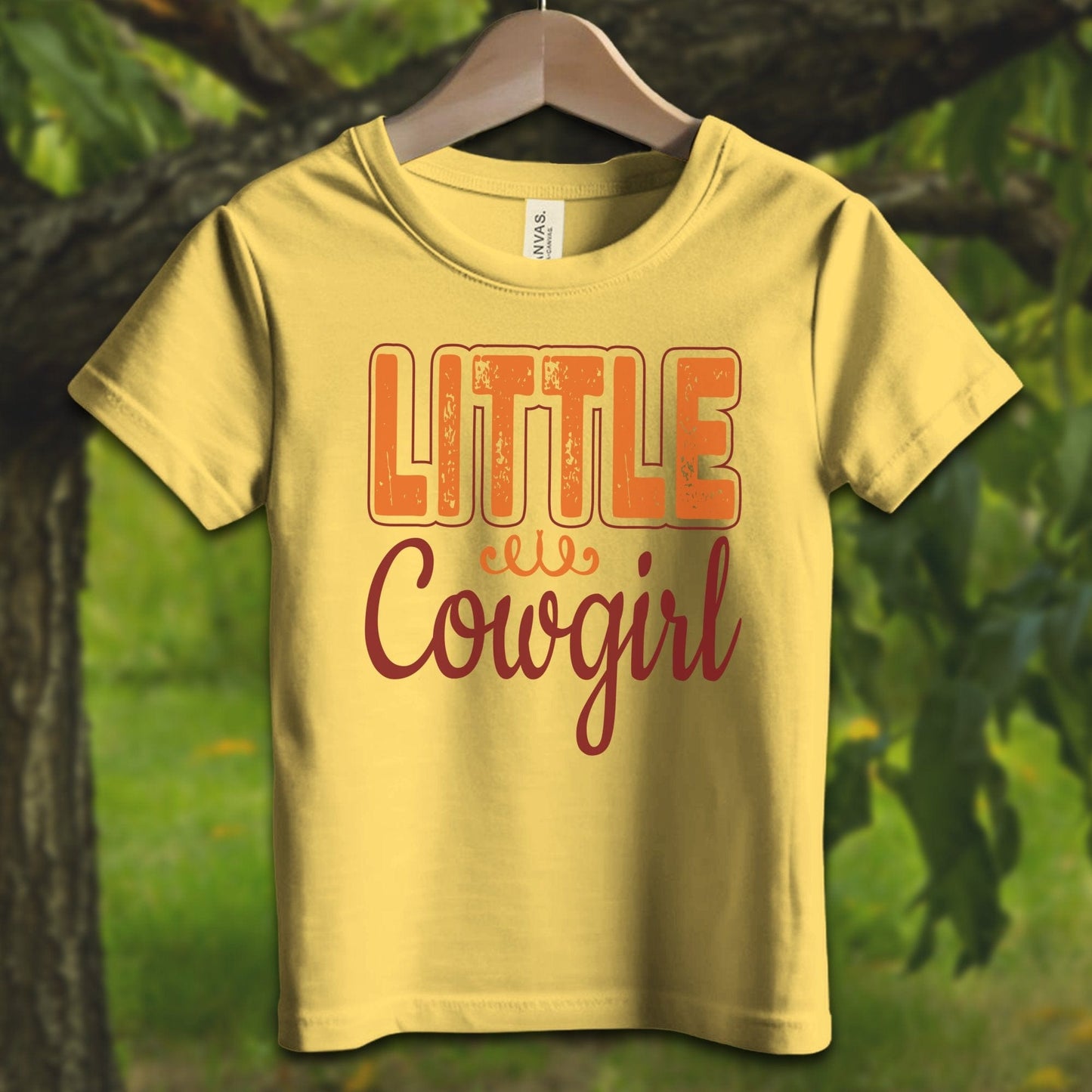 Youth Shirts T-Shirt Toddler / 2T / Yellow Little Cowgirl - Youth Shirt